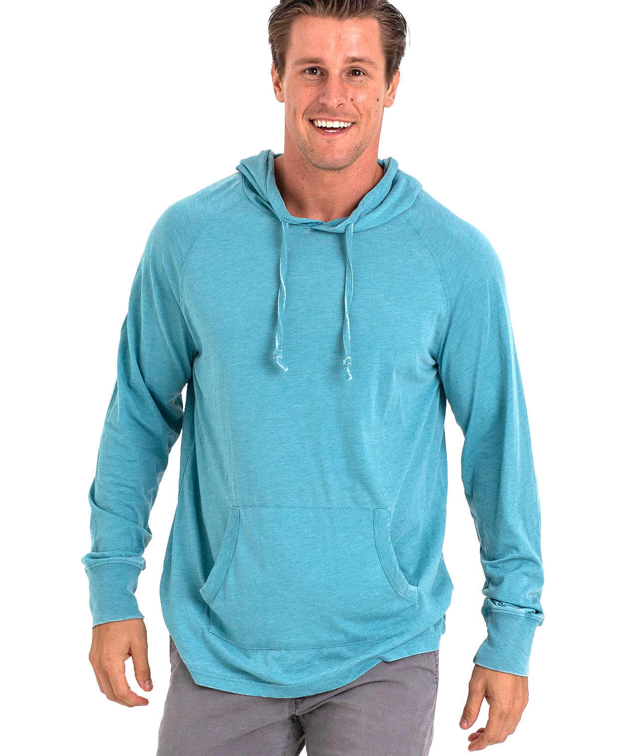 U.S. Apparel - Vente Sweat à capuche – femme - Chandail à capuchon unisexe en jersey - Light Garment Burnout Raglan30