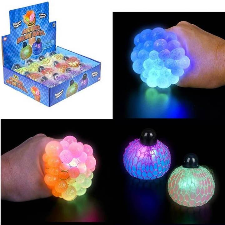 Holiday Farm – wholesale Squishy toy – Kids & Baby – Mesh Squishy Light Up Ball Kids Toy Christmas