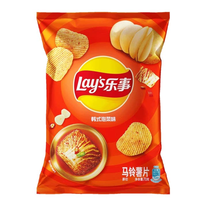 Lay’s Potato Chips (Korean Kimchi Flavor) 70g for wholesale by 8090 Shop