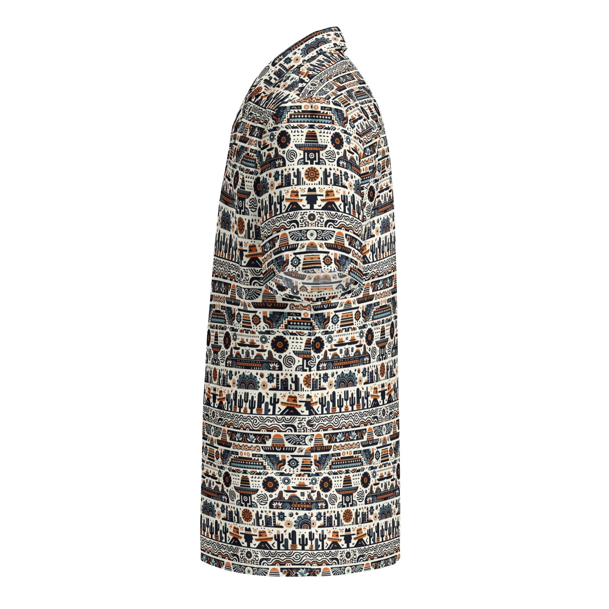 Texas Eclipse Outfitters - Wholesale Button Down Shirt - Men's - Desert Dusk: Earthy Tones Southwest Button-Up Shirt3