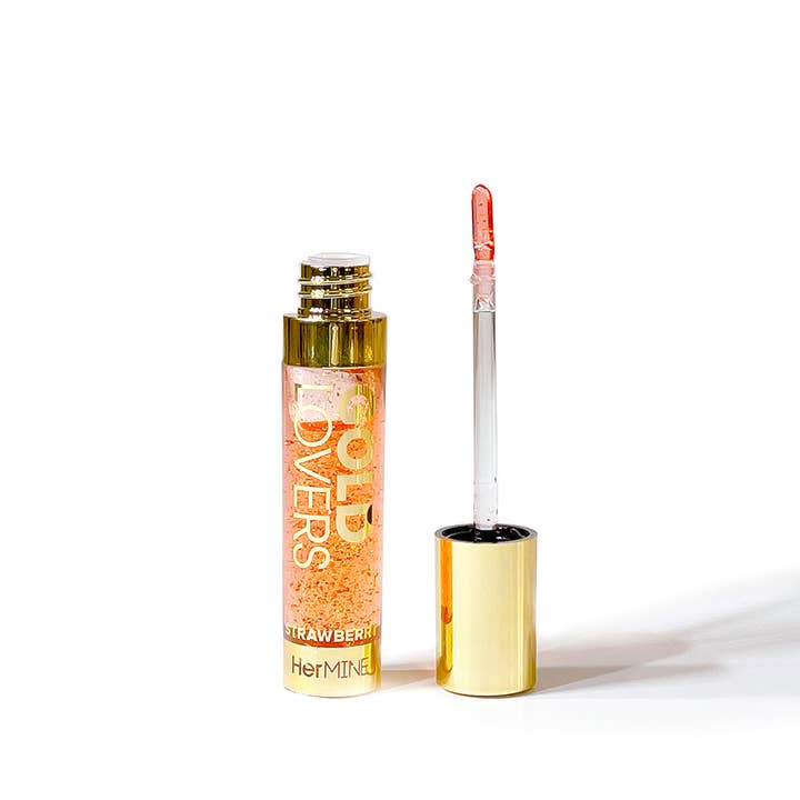 SM Beauty LLC - Wholesale Lip Gloss - Hermine Gold Lovers Sparkling Clear Lip Gloss5