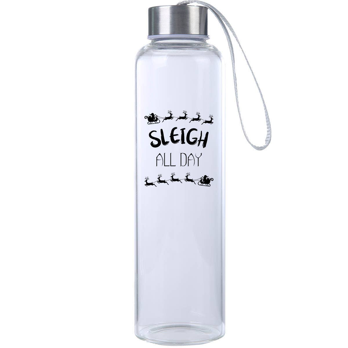 Made2Order - Wholesale Water Bottle - Christmas Holiday Glass Water Bottle18