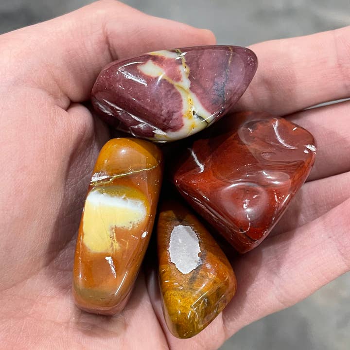 Keystone Crystals - Wholesale Spiritual Stone/Crystal - Mookaite Jasper Tumbled Stones – 1 Pound Lot Rock Shops1