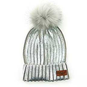 DM Merchandising - Wholesale Beanie - Women's - Britt's Knits Glacier Knit Pom Hat Open Stock
