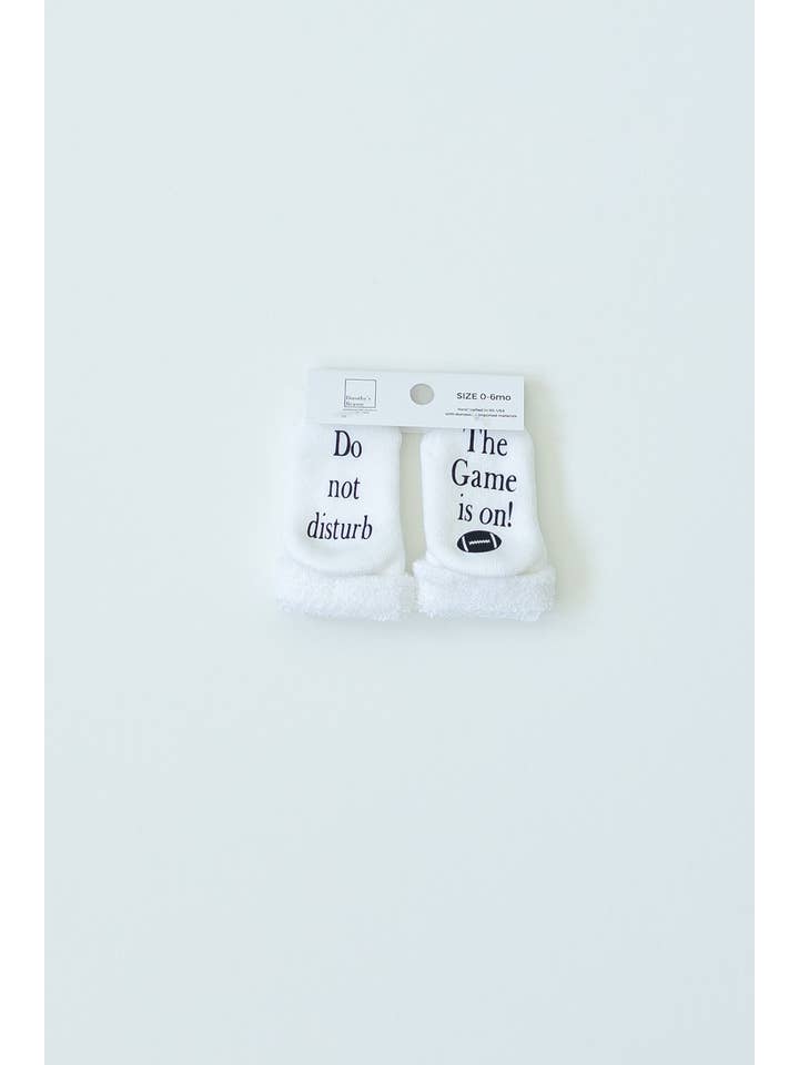 Dorothy’s Reason - Wholesale Socks - Baby - Do Not Disturb The Game is on Football Baby Socks | Sports3