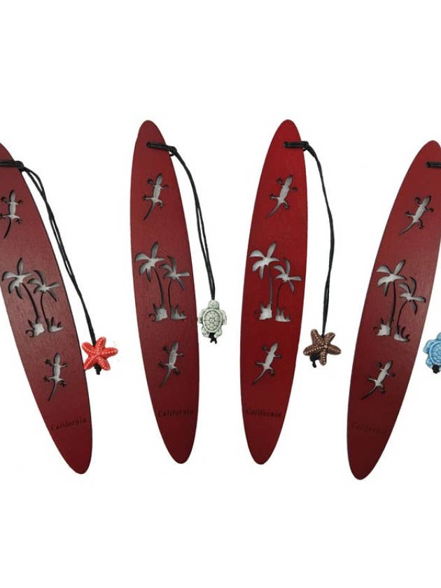 (California) Wood Book Mark - Palm Tree Design for wholesale by DK Hawaii