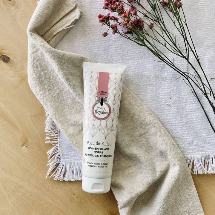 French Organic Honey Body Scrub for wholesale by Folies Royales