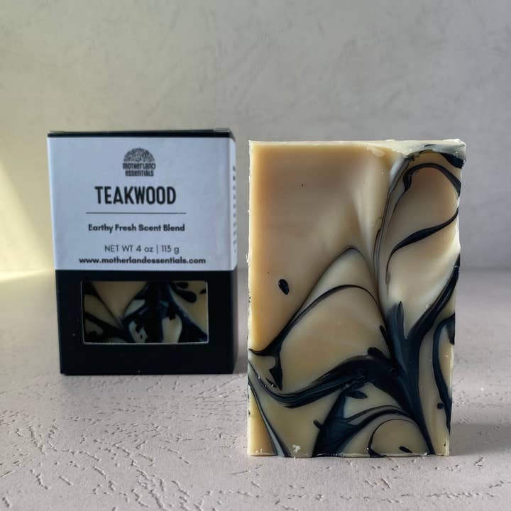 Teakwood Shampoo and Body Soap Bar for wholesale by Motherland Essentials