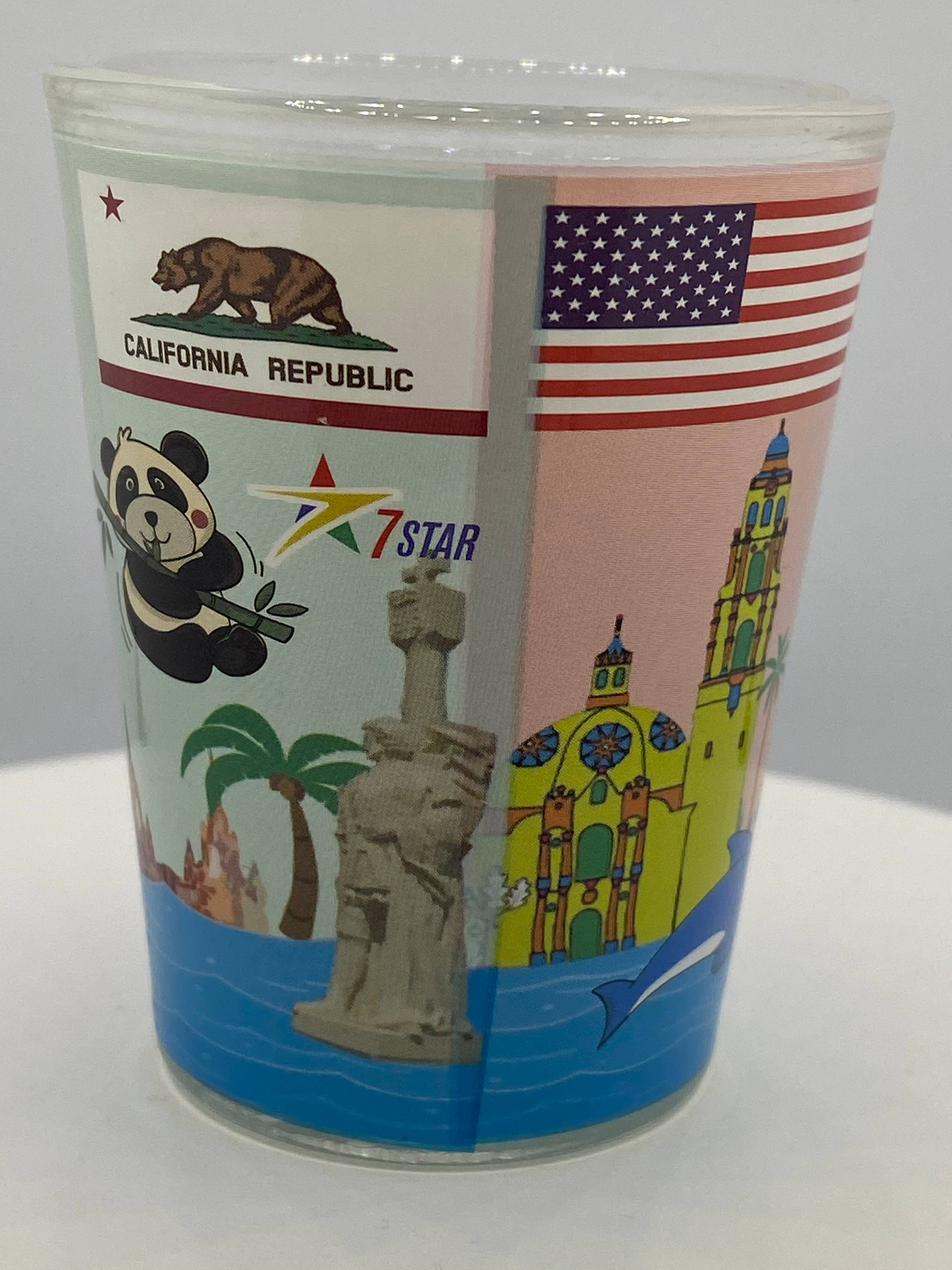 7 Star - Wholesale Shot Glass - "SAN DIEGO" California Shot Glass 2 oz4