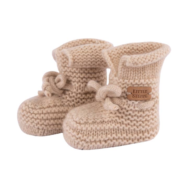 "Robyn" Cashmere Baby Booties for wholesale by Little Steppe