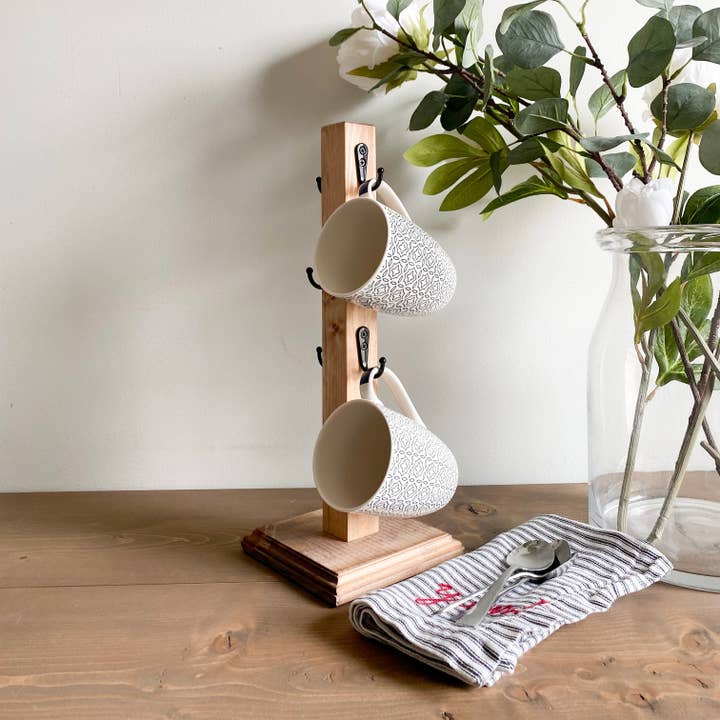 26&7Co. - Wholesale Kitchen Storage/Organizer - Mug Stand | Coffee mug stand | Tea cup holder | Mug Tree |