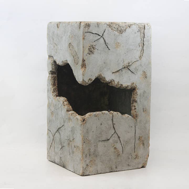 25.5" Tall - Urban Collection | Polyresin Planter, Concrete for wholesale on Faire