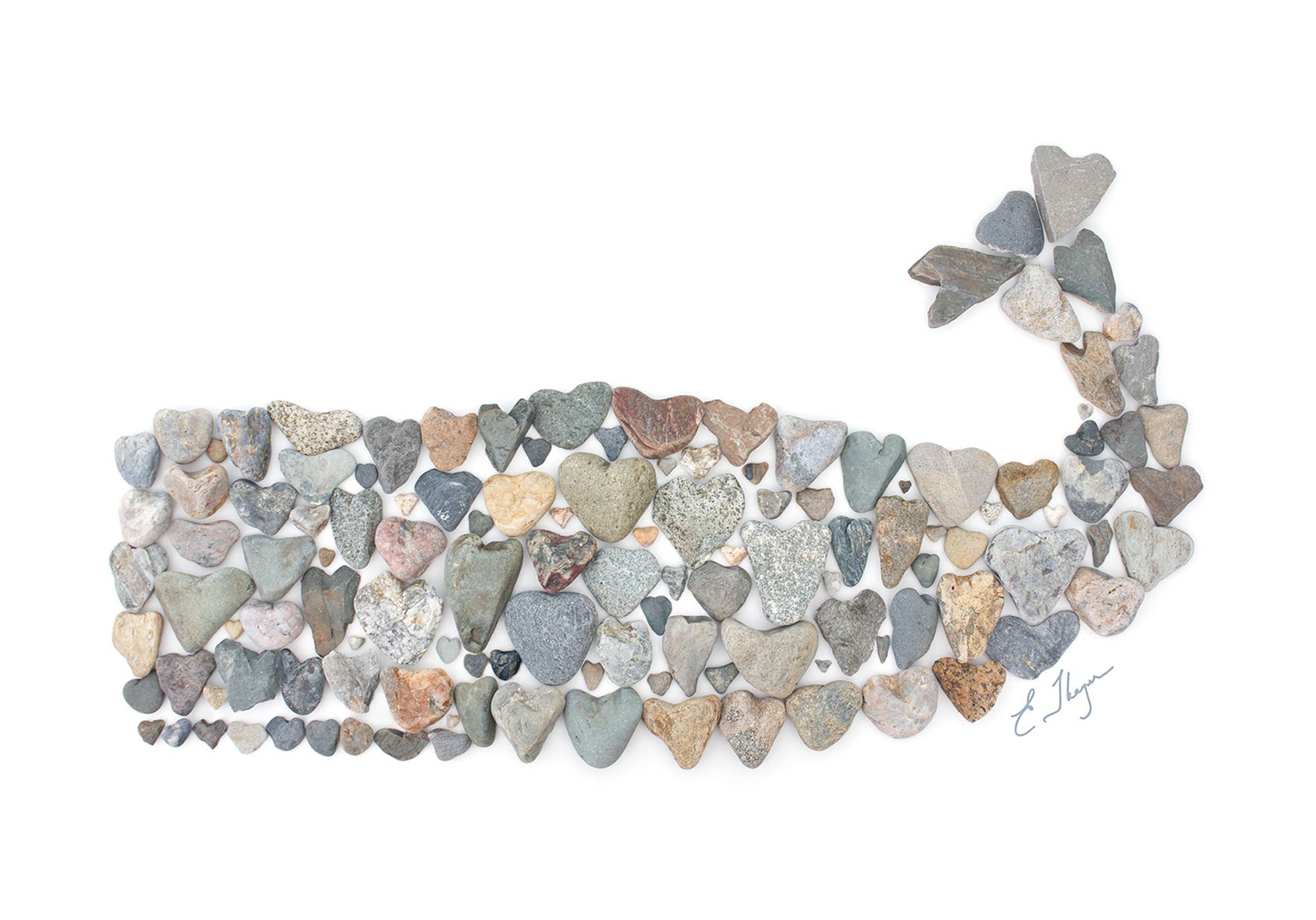 Love Rocks Me® - Wholesale Art Print - Coastal art | Whale art print1