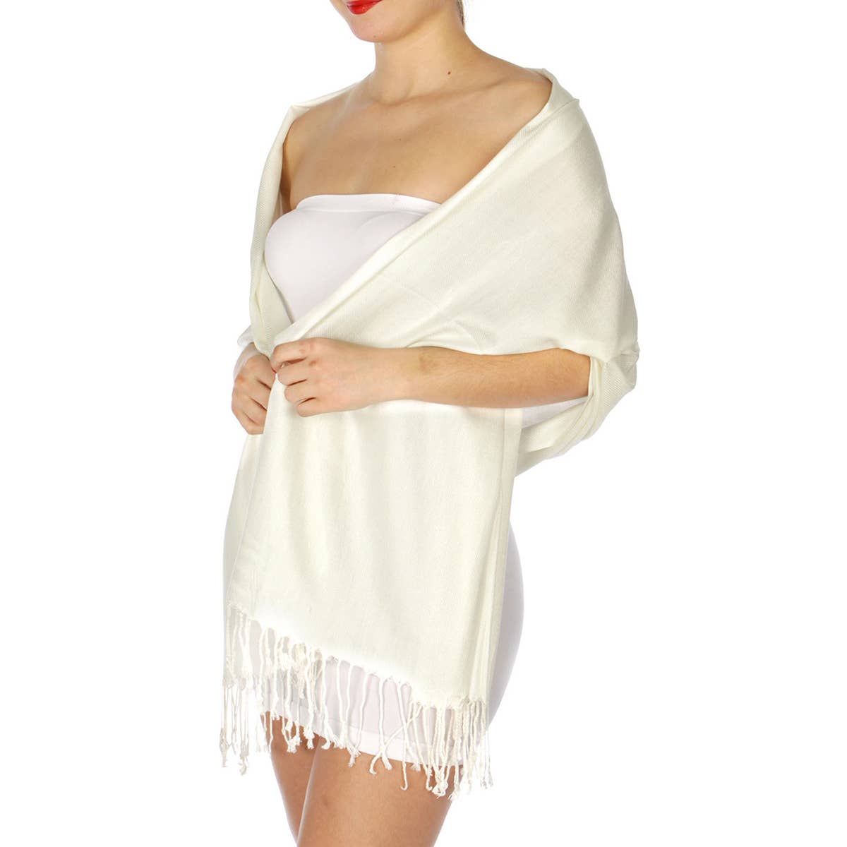 SERENITA - Wholesale Scarf - Women's - Cashmere feel wedding solid pashmina shawl wrap scarf6