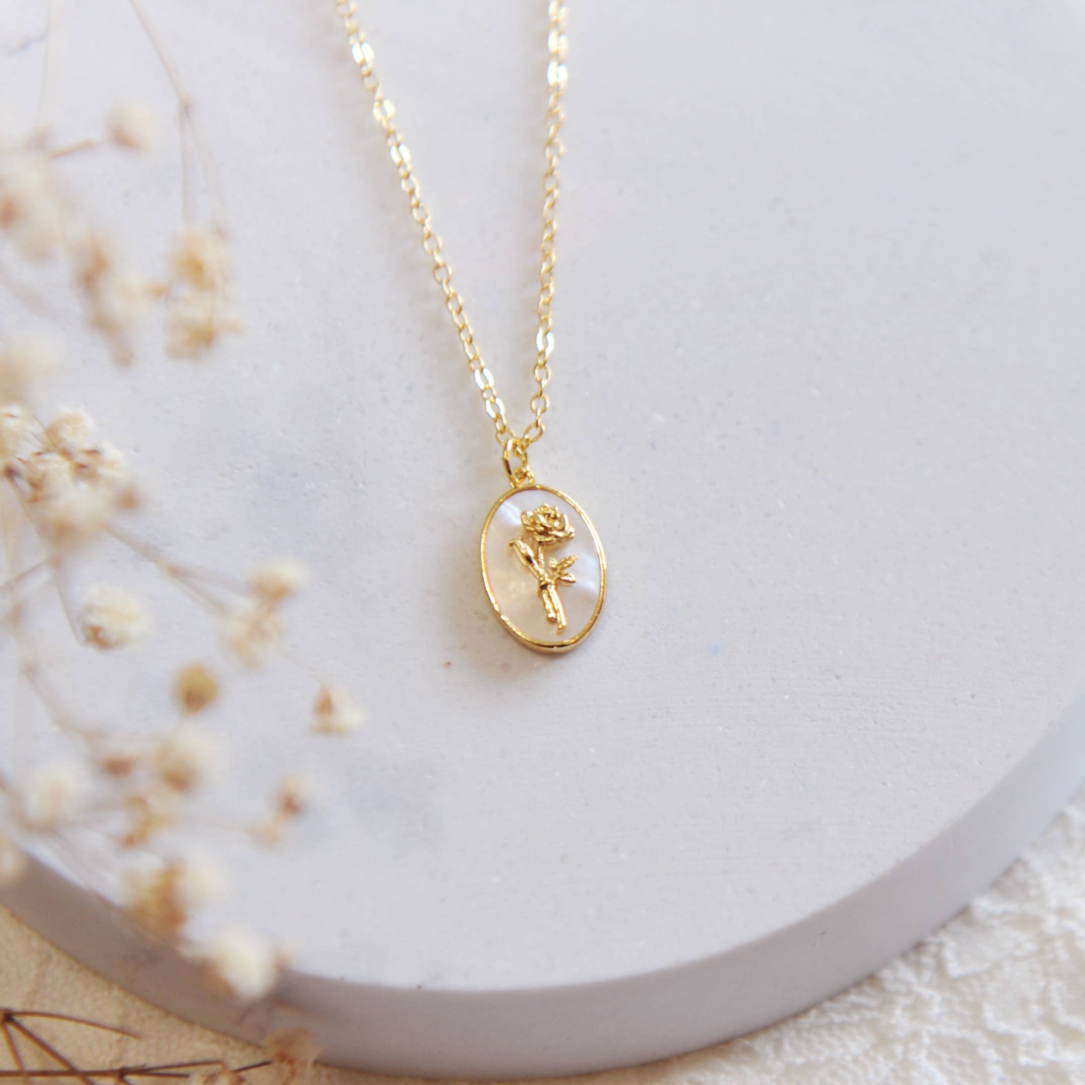 Oh So Lovely - Wholesale Pendant/Charm Necklace - Flora Birth Flower Necklace6