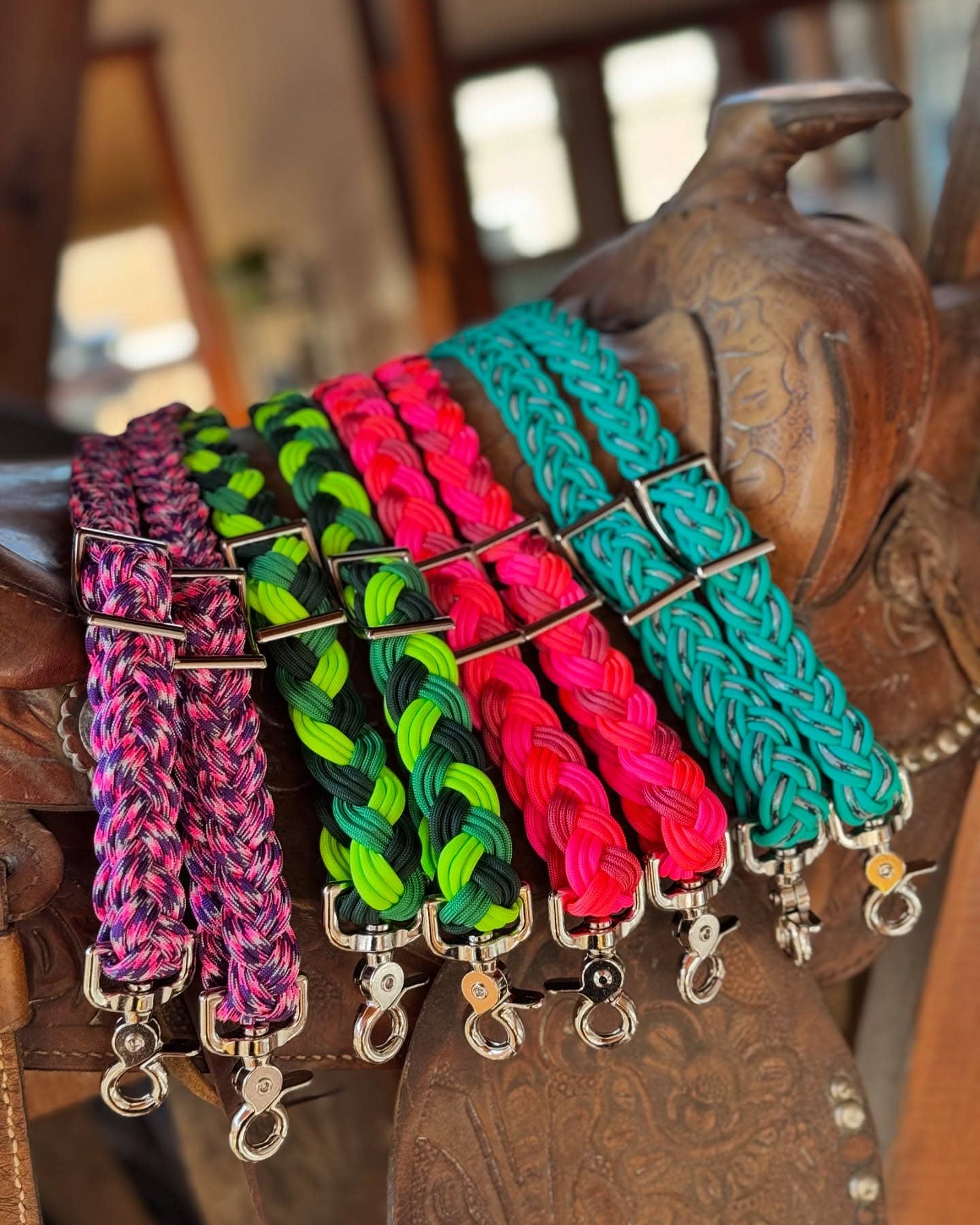 WhinneyWear - Wholesale Horseback Riding Gear - Assorted Braided Reins