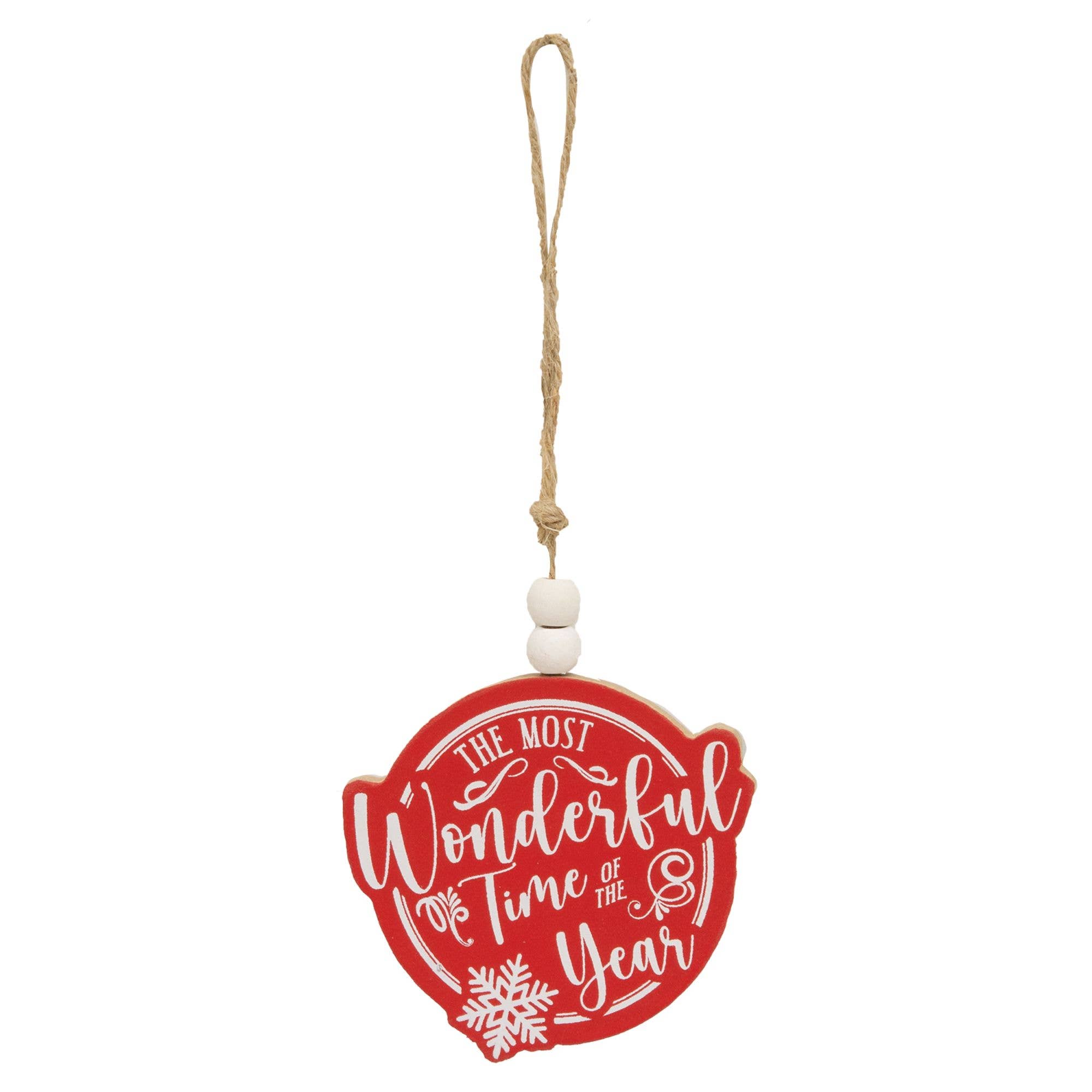 Col House Designs – wholesale Ornament set – 3/Set, Merry Little Christmas Beaded Ornaments3