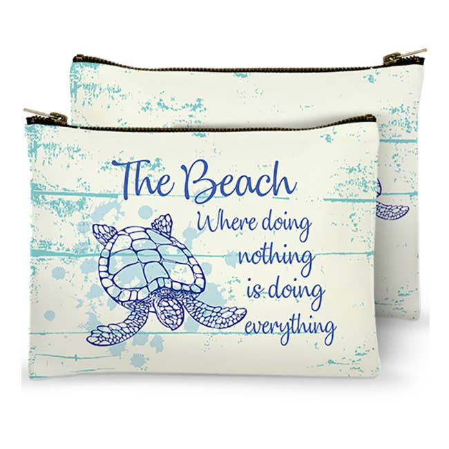 Zippered Bag - (Name Drop) Where doing nothing is for wholesale by Mariasch Studios