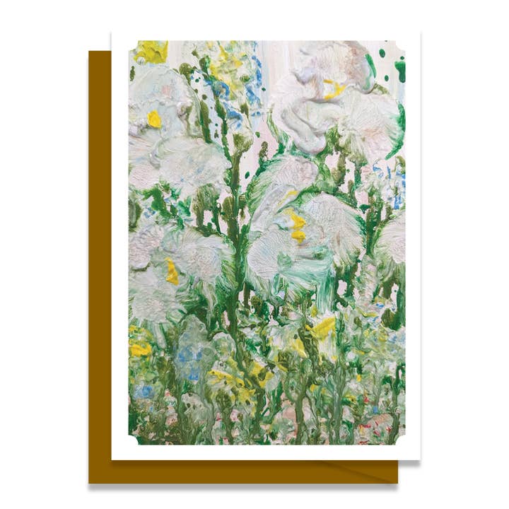 Carte de vœux vierge d'art original - En attendant le printemps 11 pour la vente par Cherry Hill Studio