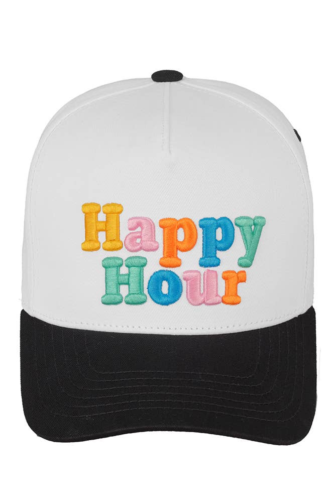 Hana - Vendita all'ingrosso Cappellino da camionista - Donna - C.C HAPPY HOUR Cappellino Trucker Ricamato2