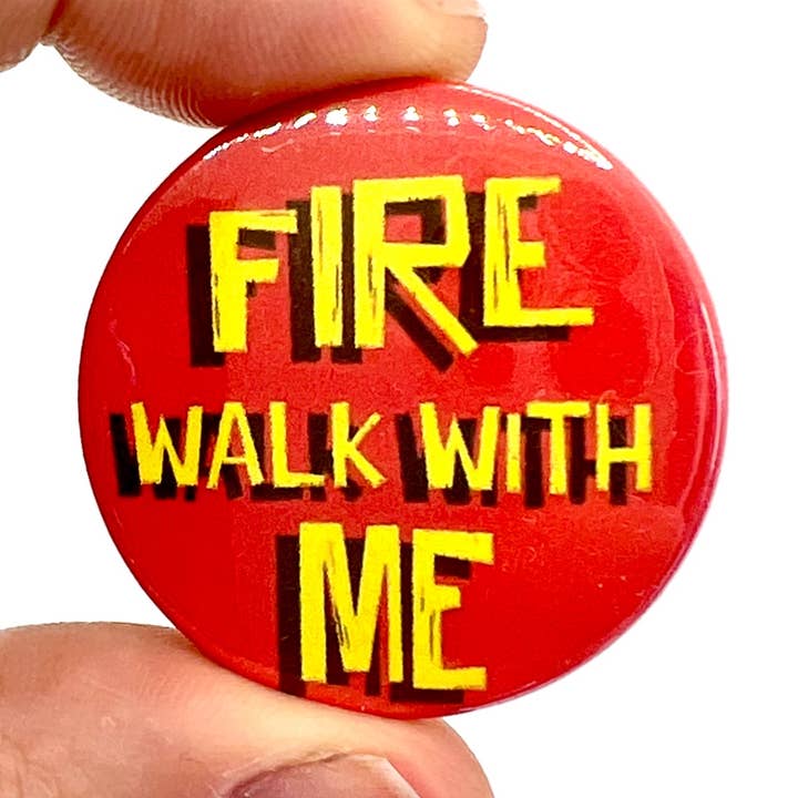 Twin Peaks Fire Walk With Me Button Pigeon Pin Badge for wholesale by Bite Your Granny