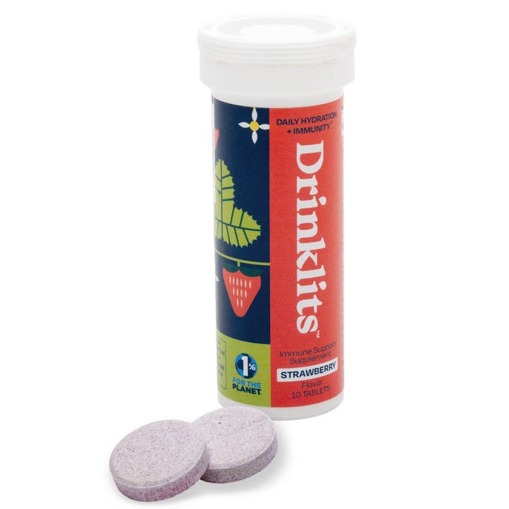 Immunity Tablets: STRAWBERRY for Daily Immune Support Health for wholesale by Drinklits Hydration