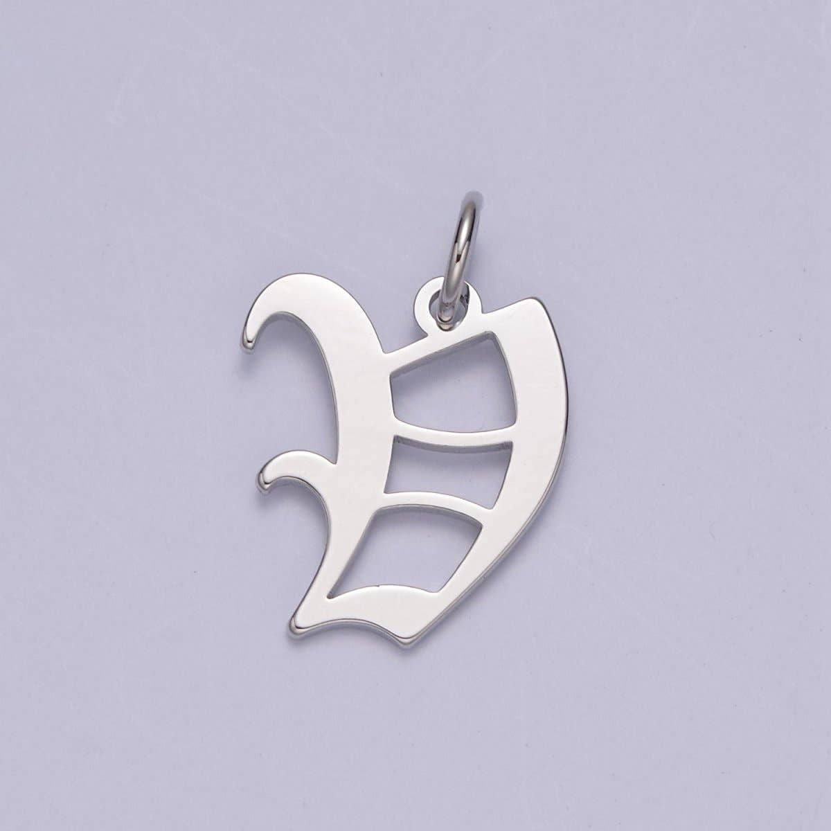 Aim Eternal - Wholesale Individual Charm/Pendant - Gothic Letter Charm, Alphabet Charm, Silver Letter Charm, 26 Letters Initial Charms Old English Letter Pendant A690~A70221