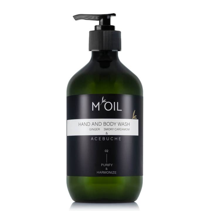 sesioMWorld - MยทOยทI Professional - Wholesale Hand Soap/Wash - HAND AND BODY WASH, Ginger/ Cardamom 490ml M'OIL