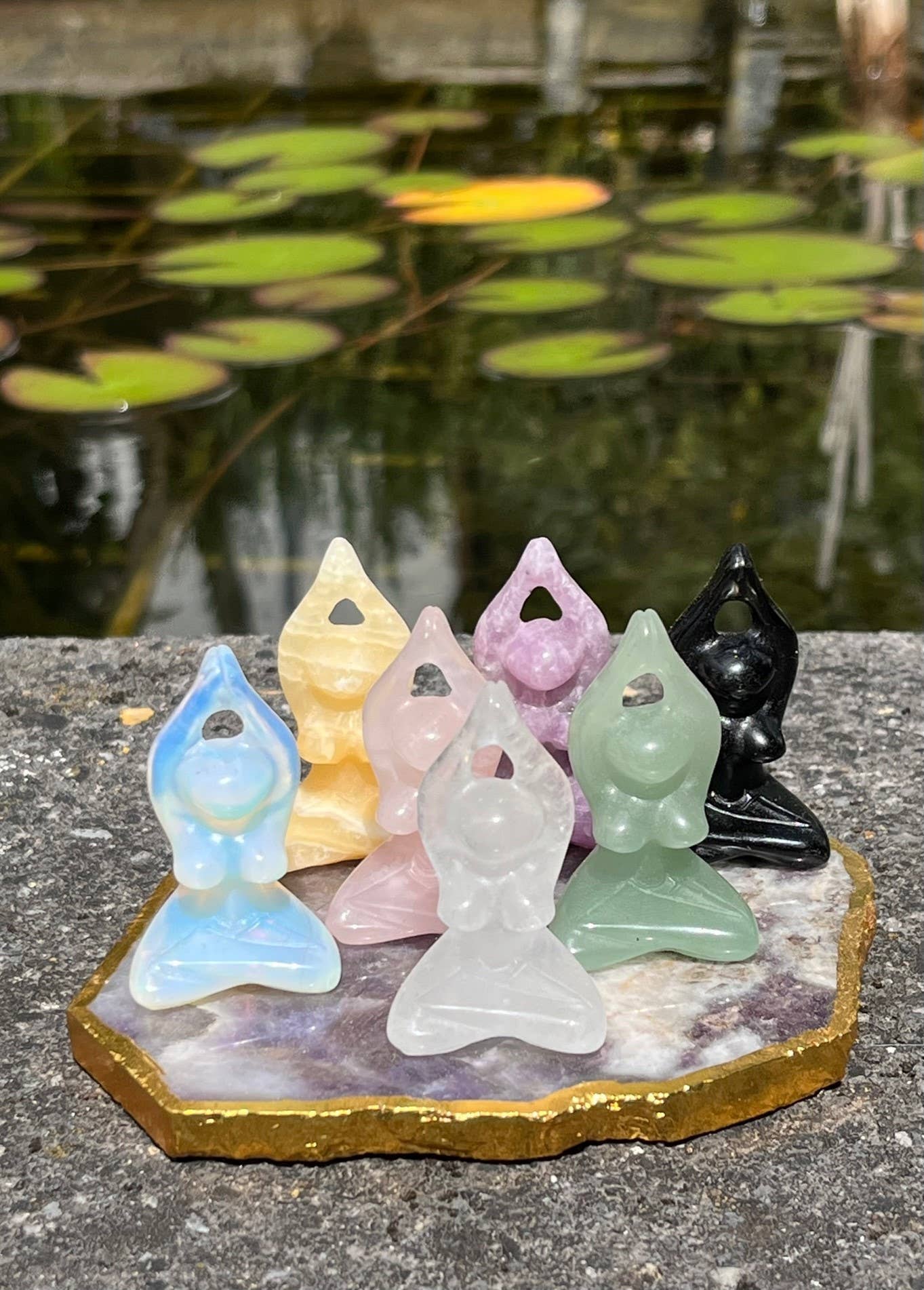 Muno - Wholesale Decorative Figurine - 5cm Gemstone Yoga Figurines * Lithotherapy * Crystals1