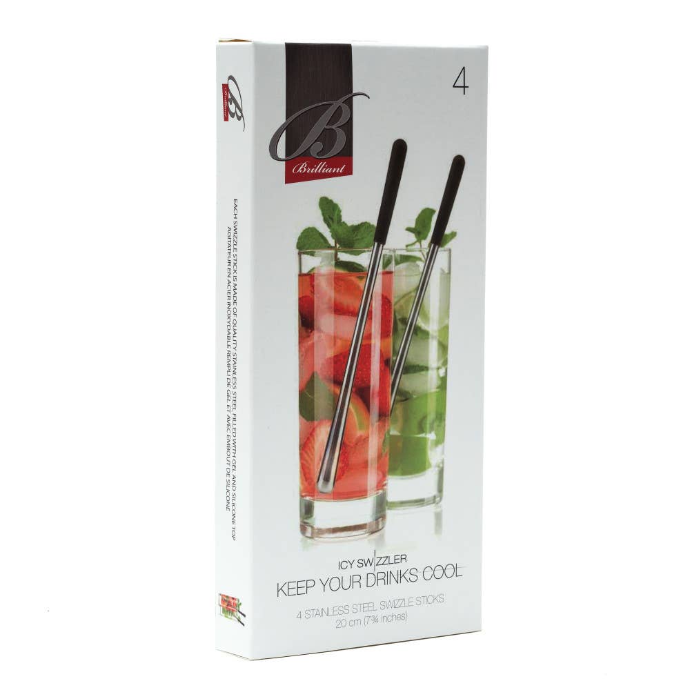 TABLESETTERS LIMITED – wholesale Bar tool – Icy Stainless Steel Swizzle Stick 19.5 cm Set of 42