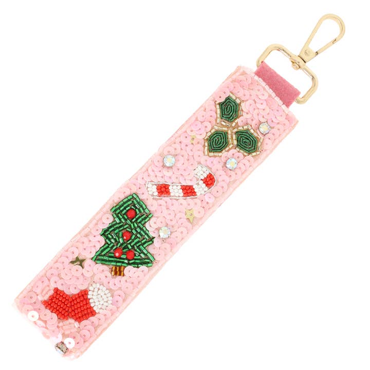 SP Sophia Collection - Wholesale Keychain - Women's - Christmas Themed Jeweled Keychain
