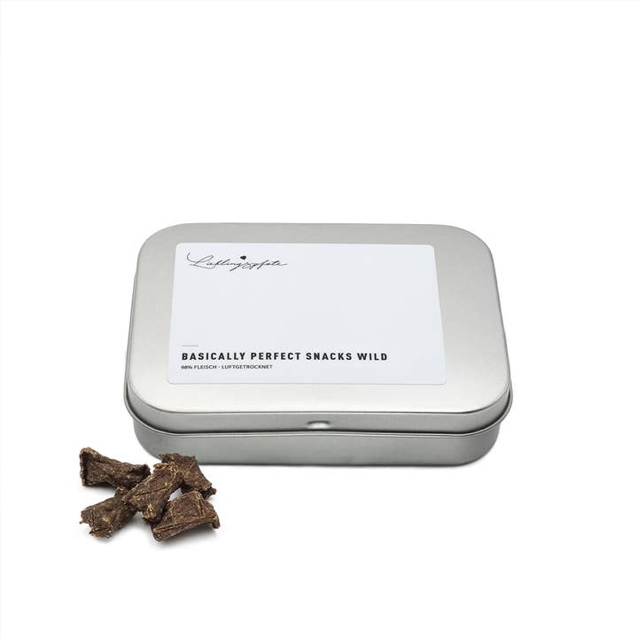 Basically Perfect Snacks Wild 50g Dose und andere Ergebnisse für wildes land hundefutter im Großhandel. Kostenlose Rücksendungen und 60-Tage-Zahlungsziel auf Faire im Trend auf Faire.