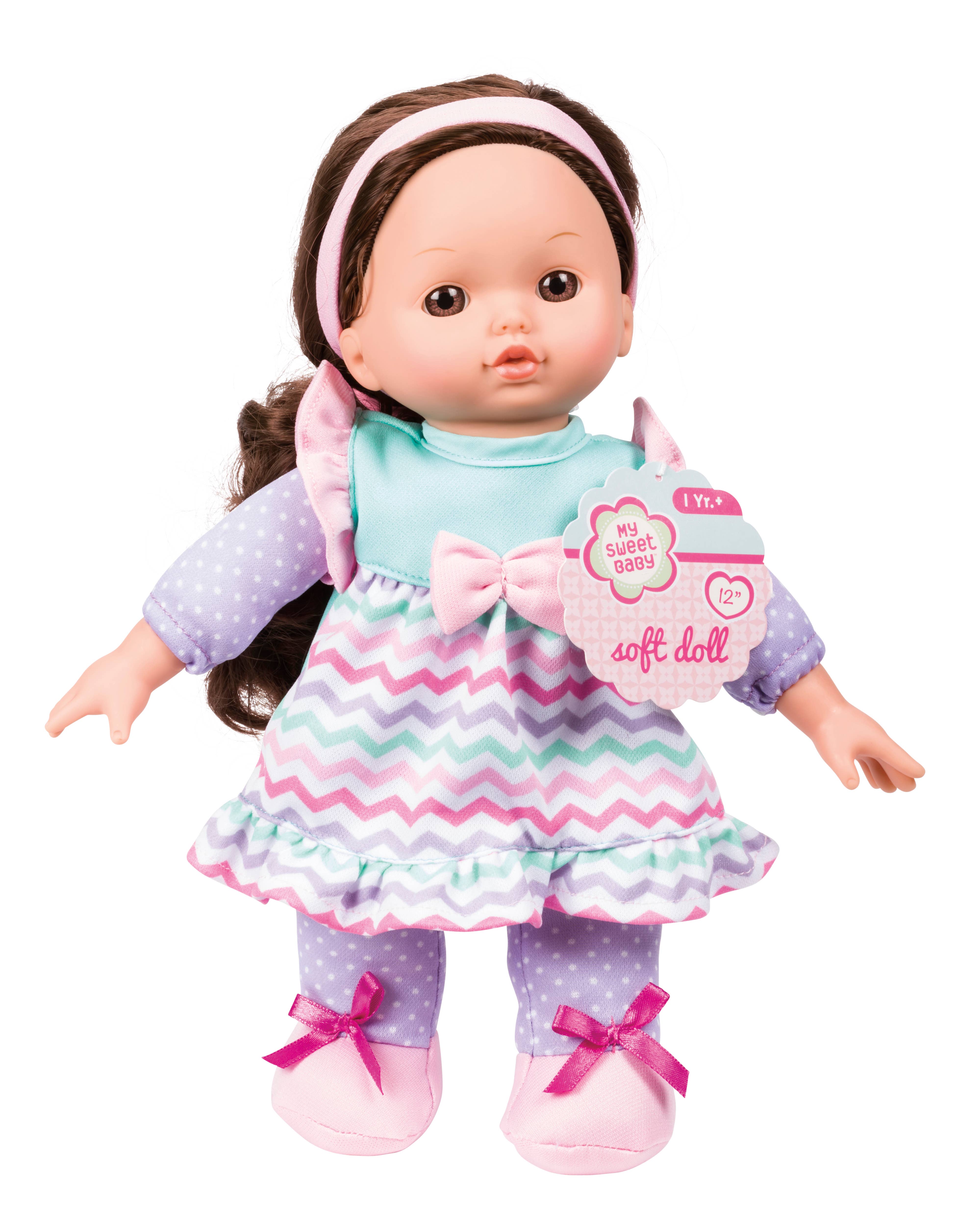 Toysmith - Wholesale Doll - Kids - My Sweet Baby 12" Soft Bodied Doll, Display of 62