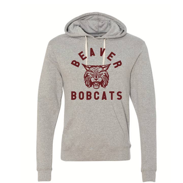 Sudadera con capucha súper suave de los Bobcats de Beaver vintage para venta al por mayor de HOMETOWN APPAREL CO.
