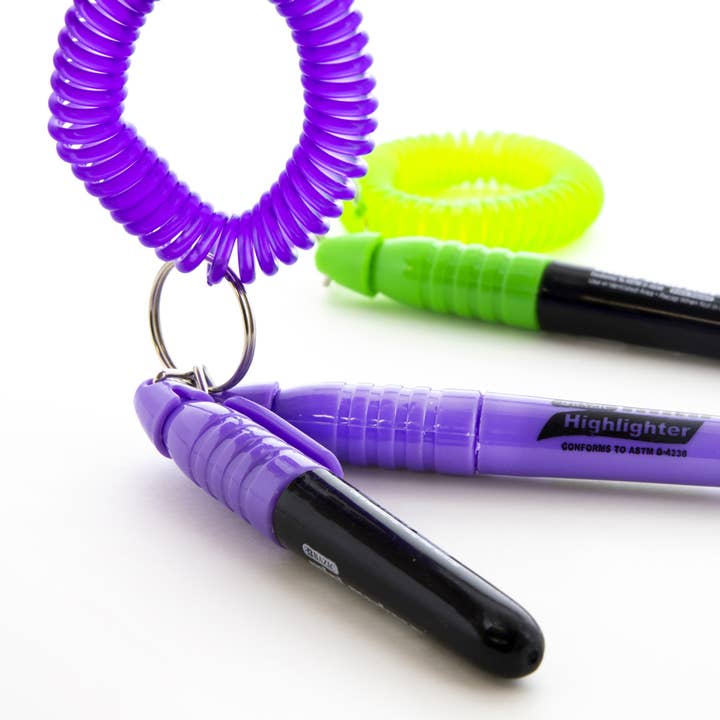 BAZIC Products - Wholesale Keychain - Unisex - Wrist Coil w/ Key Holder (2/Pack)5