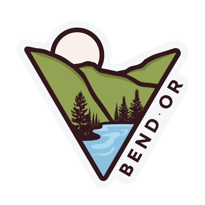 Triangle Mountain Bend Oregon för wholesale av Graphic Heart