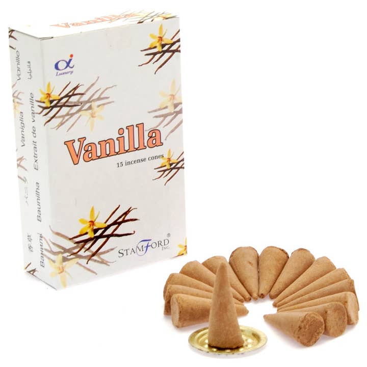 Vanilla Cones Incense for wholesale by AWGifts Europe
