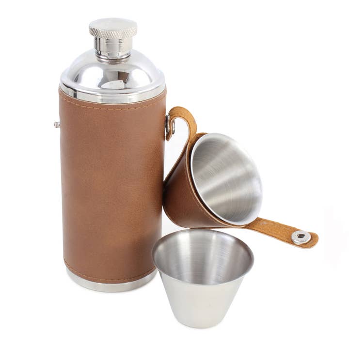 Dalaco - incorporating David Aster - Wholesale Flask - Hip Flask Hunter Design Stainless Steel 6oz
