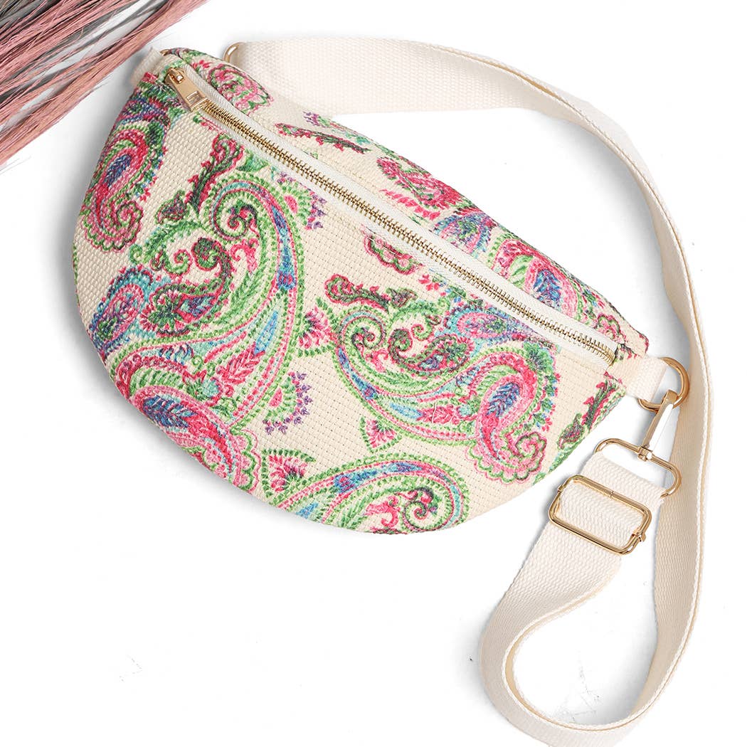 Fashion City - Vente Sac ceinture – femme - Sac banane à motif varié réglable en bandoulière0