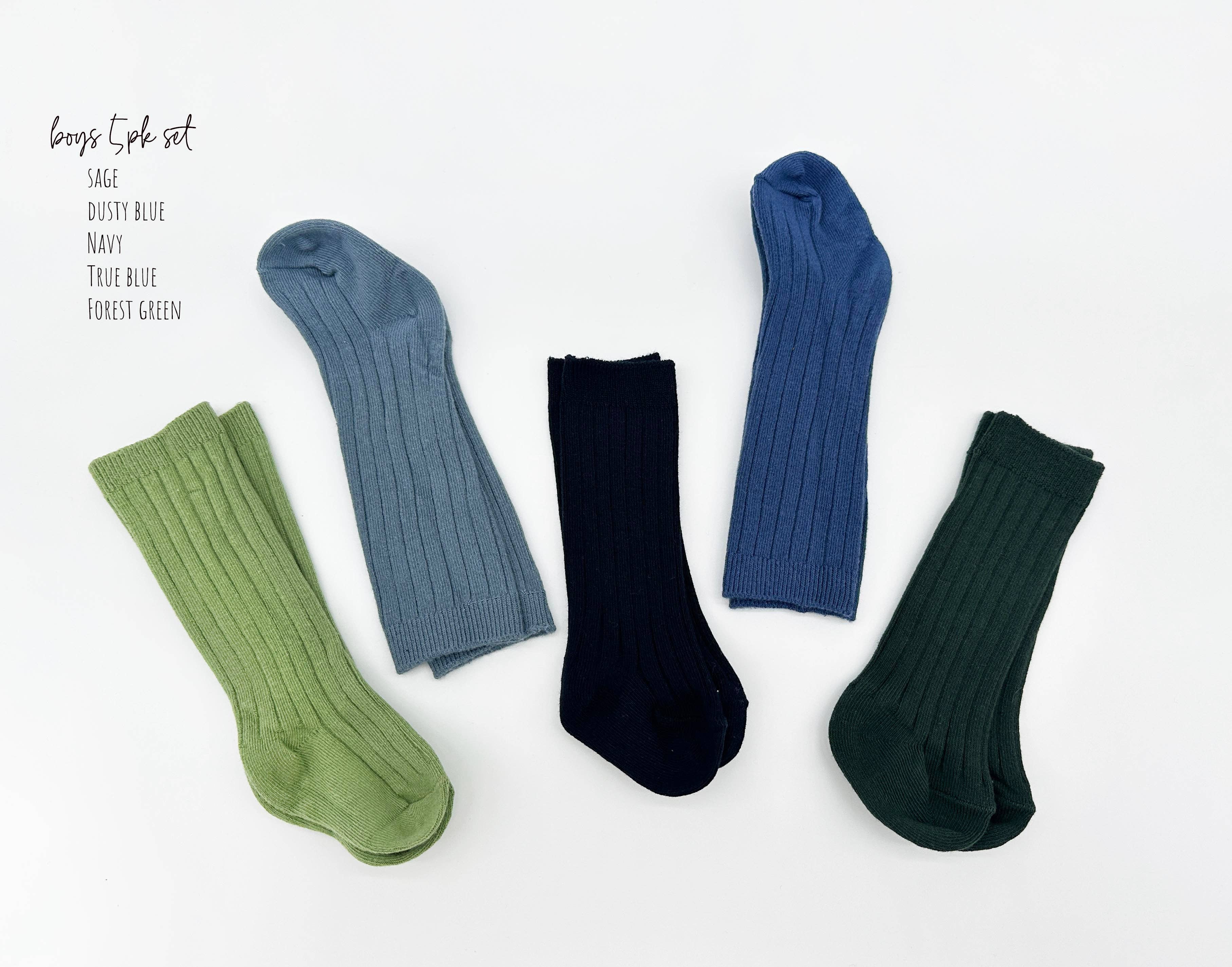 OLIVE & CRADLE - Venta al por mayor Calcetines - Niños - Calcetines acanalados de algodón3