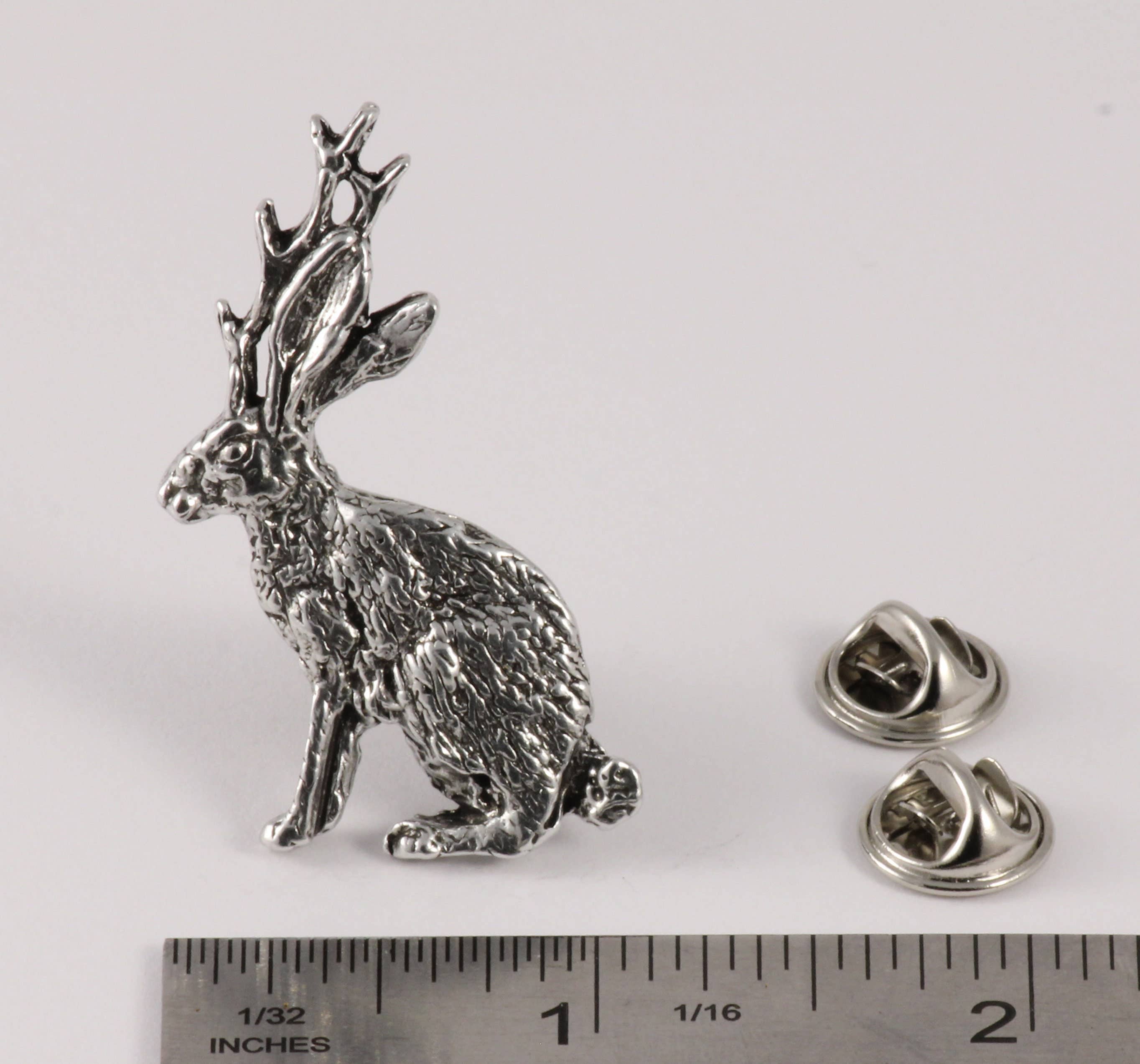 Creative Pewter Designs – wholesale Nål och knapp för kavajslag – Jackalope Tenn Lapel Pin eller Magnet M1942
