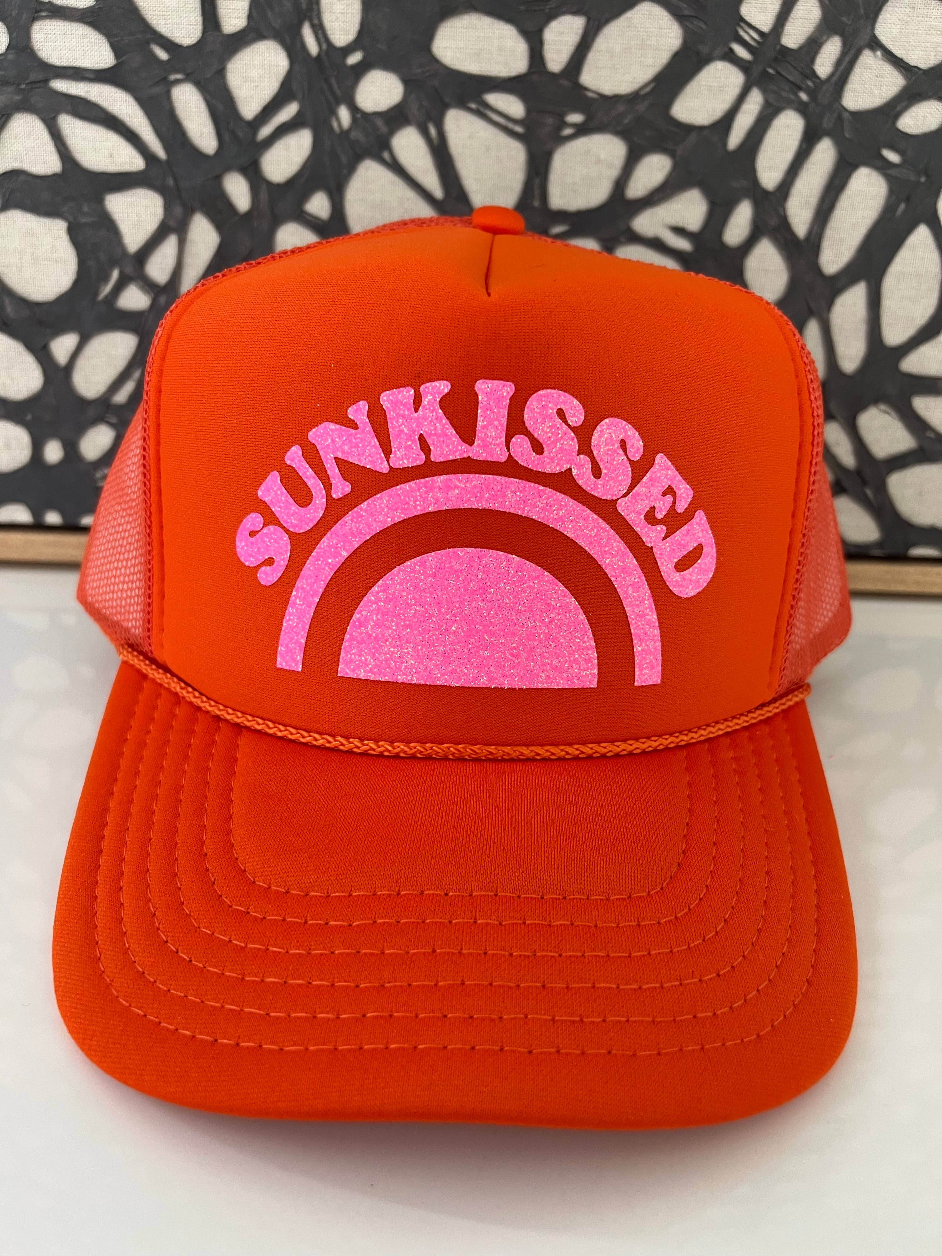 Arnie + Ollie - Wholesale Trucker Hat - Women's - Sunkissed - Orange Trucker1