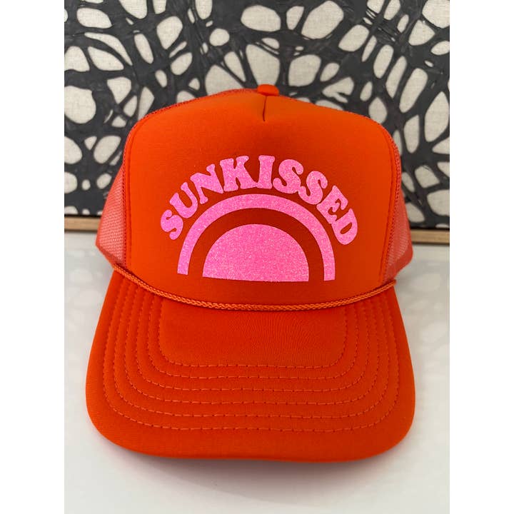 Arnie + Ollie - Wholesale Trucker Hat - Women's - Sunkissed - Orange Trucker1