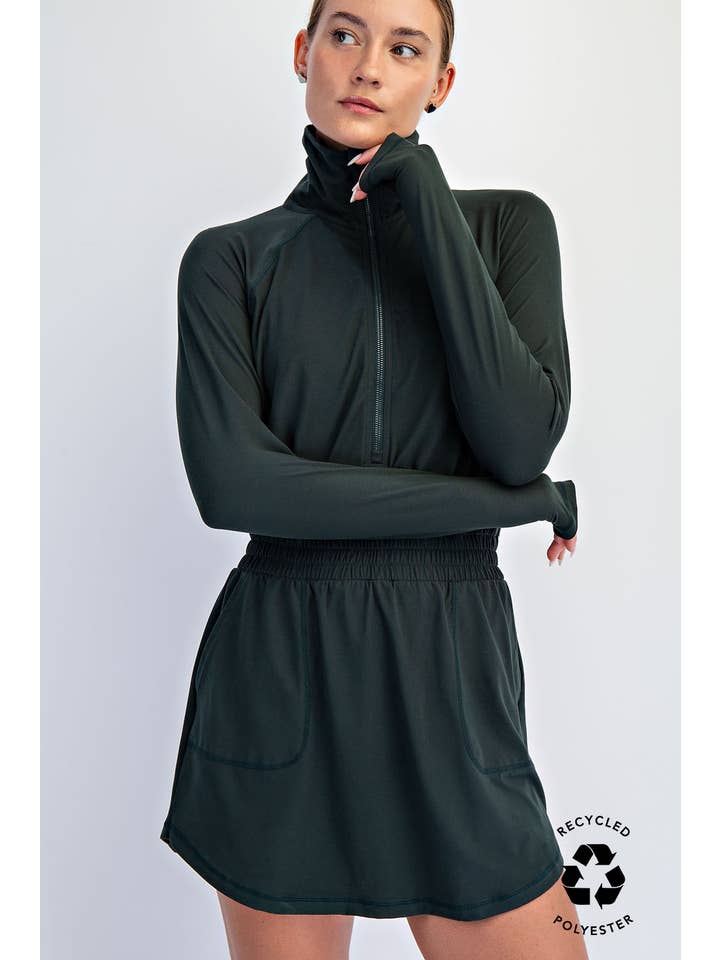 Rae Mode - Wholesale Athletic Skirt - Women's - BUTTER SOFT QUARTER ZIP ROMPERSKIRT8