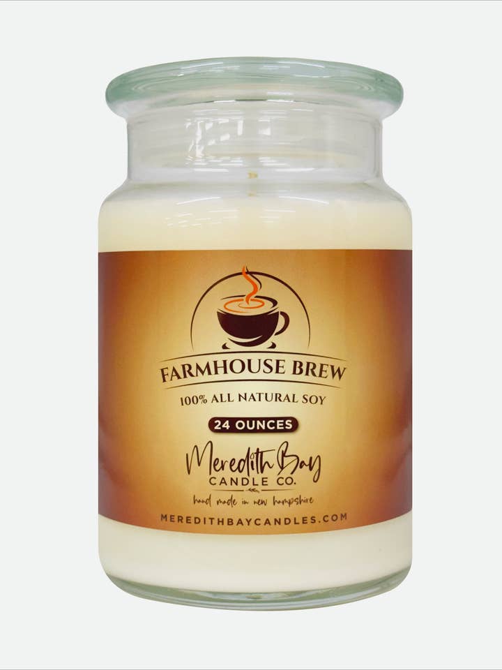 Farmhouse Brew Soy Candle for wholesale by Meredith Bay Candle Co