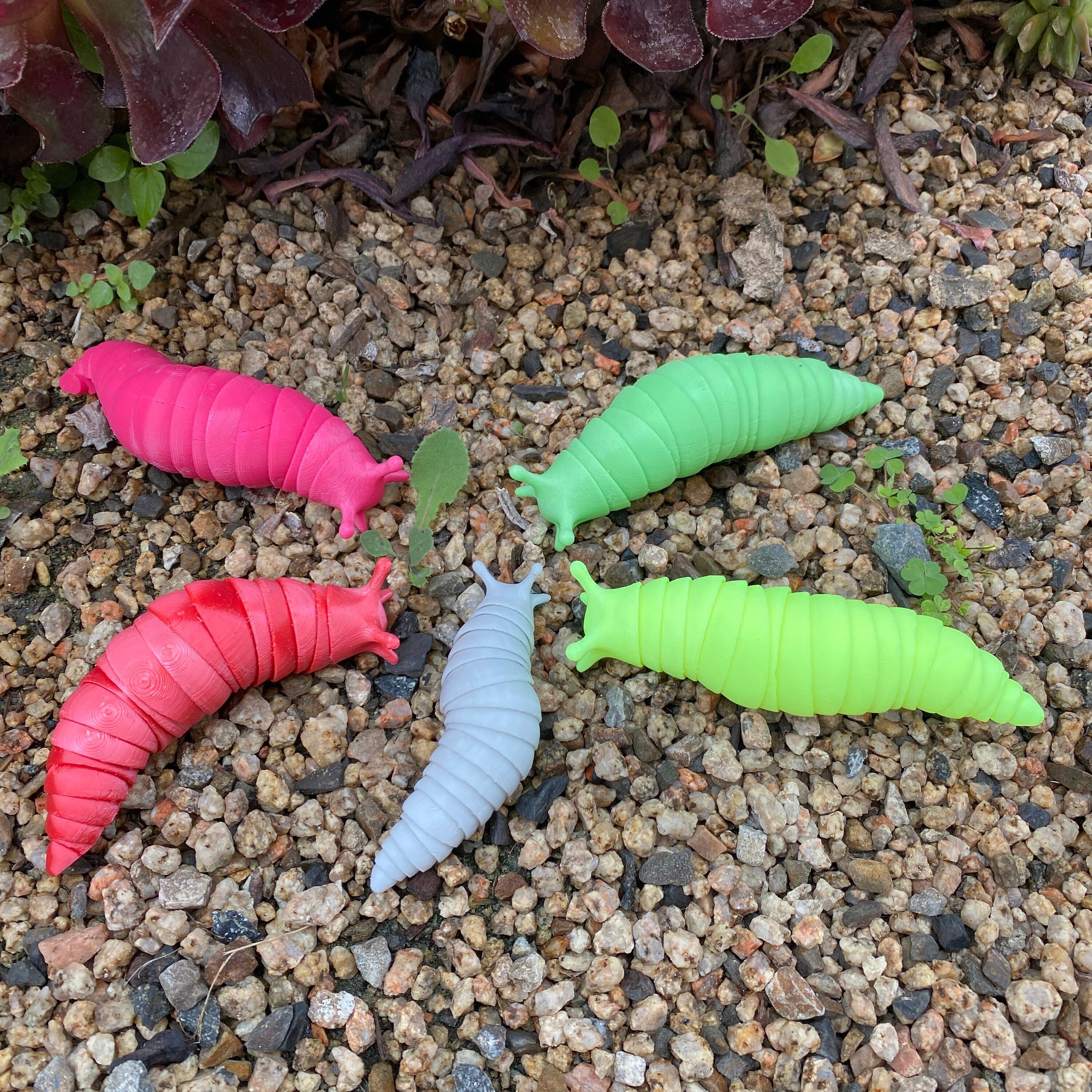 NumanPrints - Wholesale Fidget Toy - Kids - Articulated Slug 3D Printed Moveable fidget6