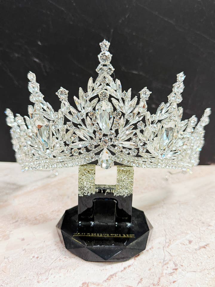 Vintage Crystal Tiara, Wedding Headwear, Silver Bridal Tiara for wholesale by Happy Dream Gifts