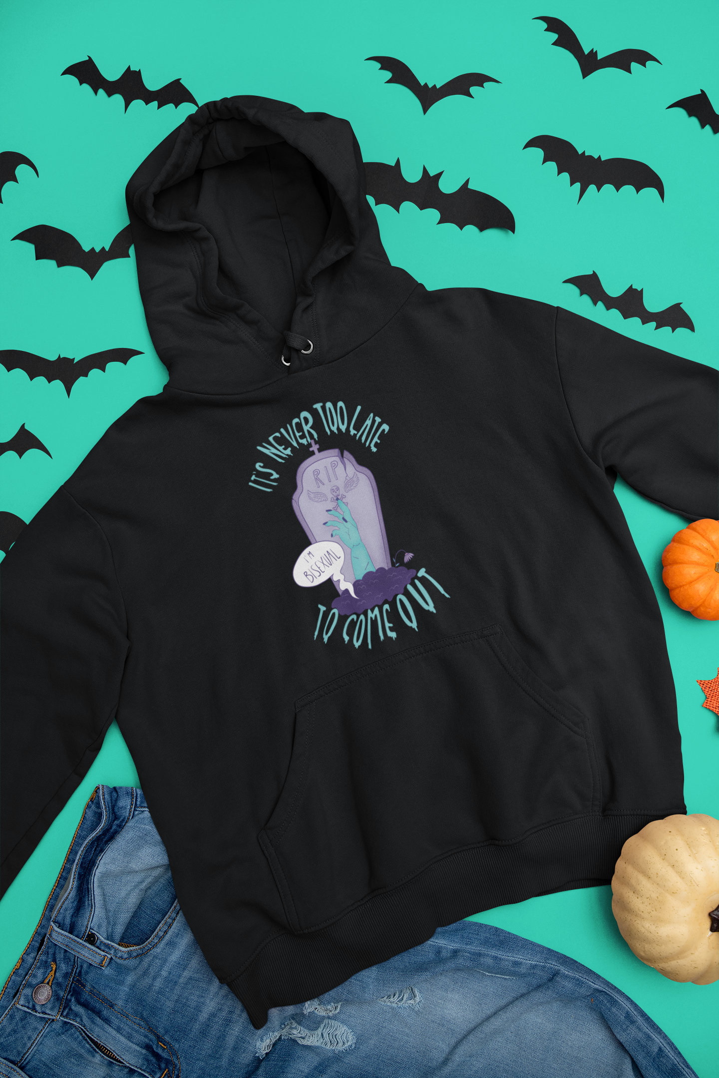 Chiaralascura – Hoodie – Unissexo por atacado – Camisola unissexo com capuz - Nunca é tarde demais0