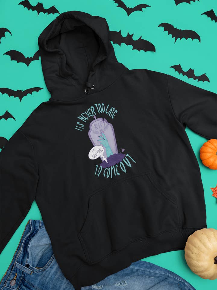 Chiaralascura - Wholesale Hoodie - Unisex - Felpa unisex con cappuccio - Never too late0