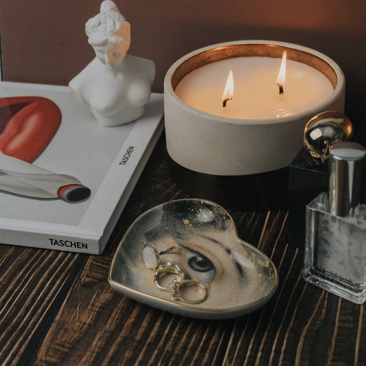 Spitfire Girl - Wholesale Jewellery dish - Stardust Eye Ceramic Heart Dish4